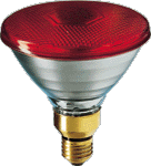 Persglaslamp Rood PAR38 80w E27